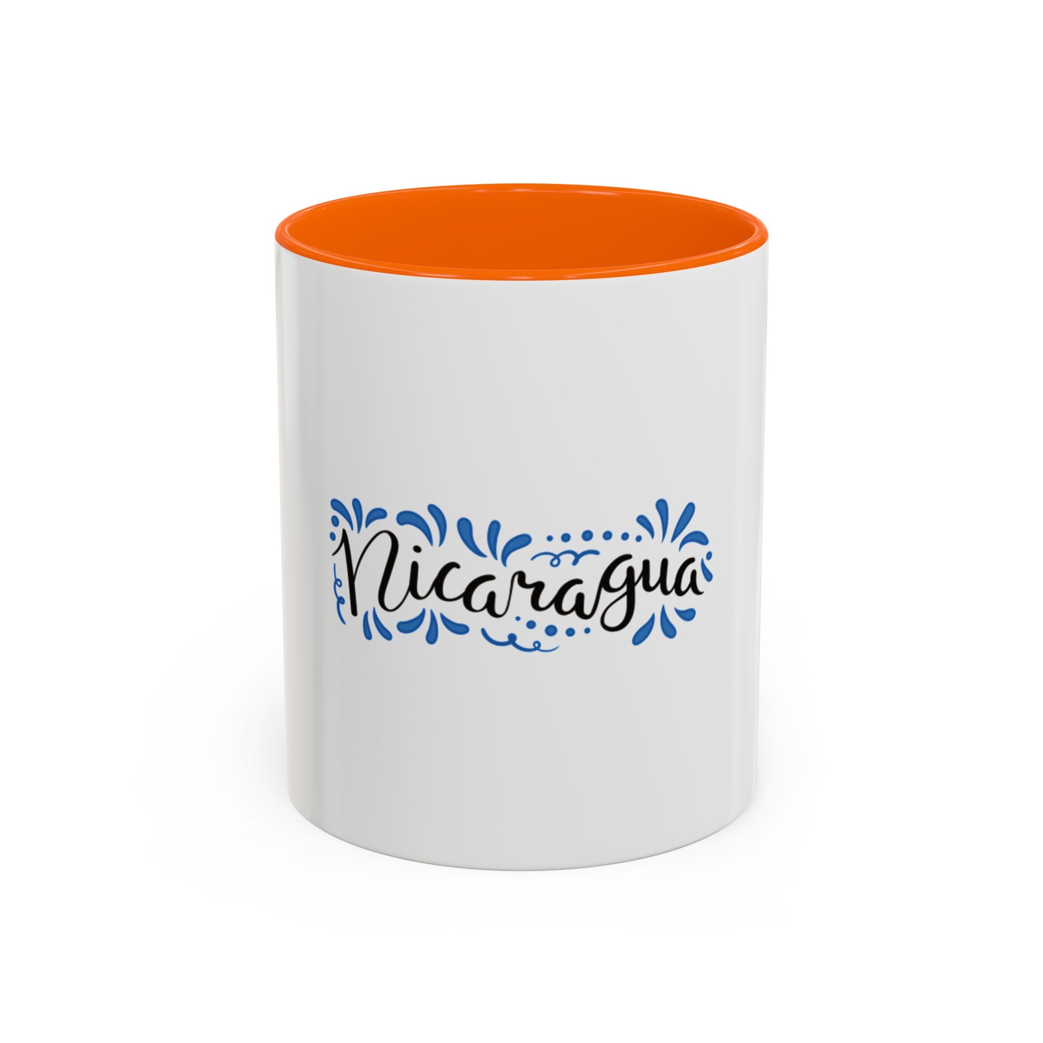 Nicaragua Decorative Accent Coffee Mug – Blue Hand-Lettered Travel Souvenir (11/15oz)