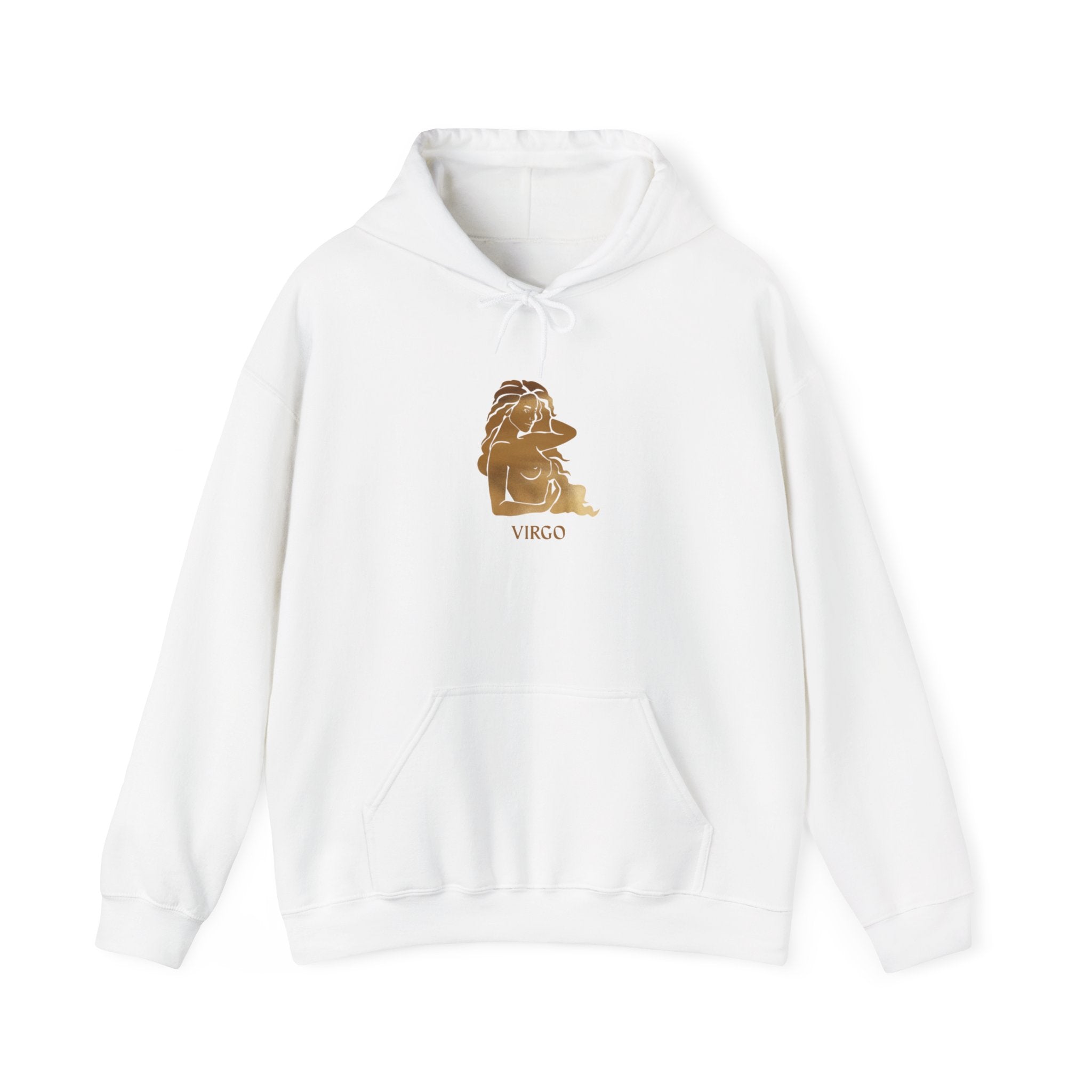 Virgo Zodiac Hoodie – Minimal Gold Virgo Constellation Sweatshirt