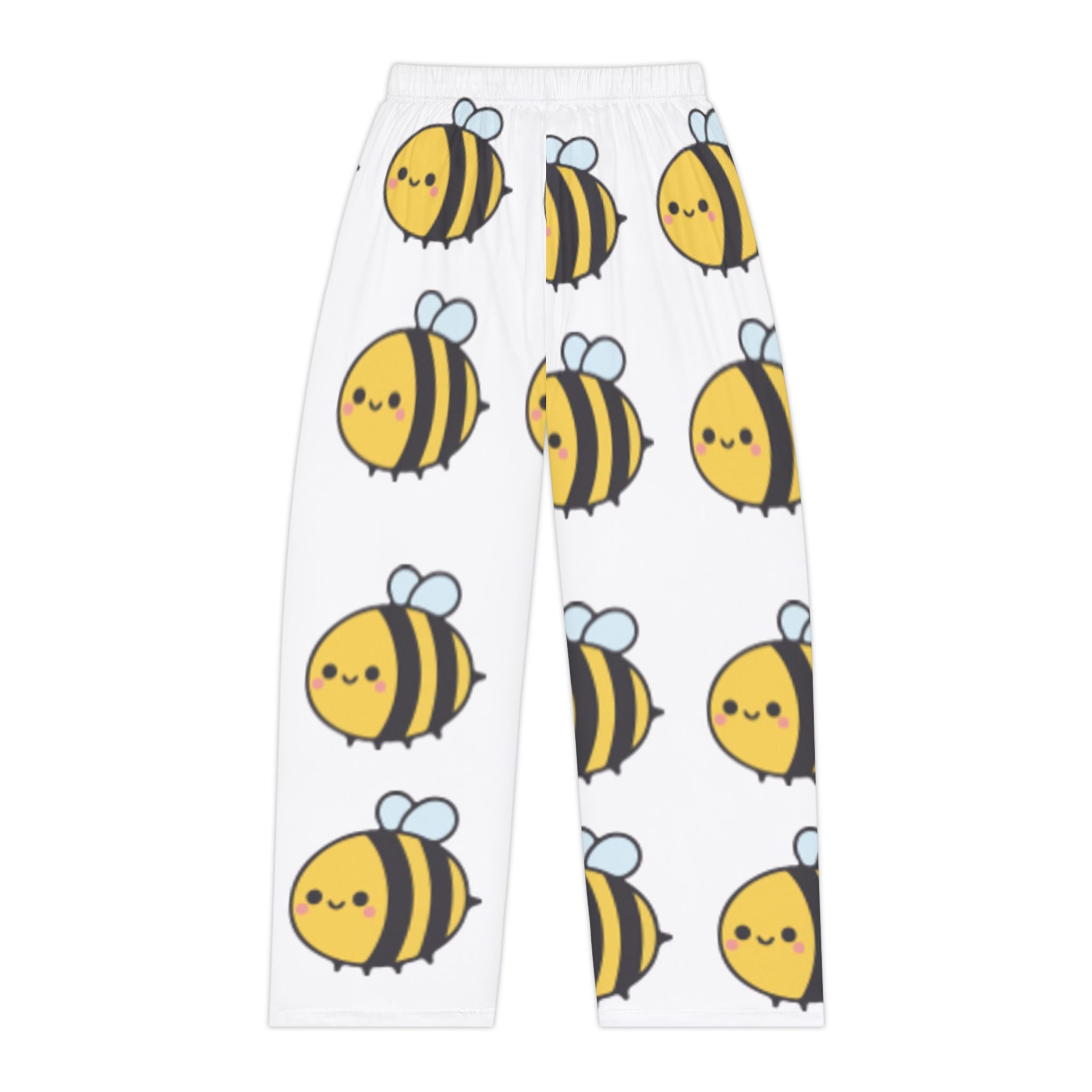 Cute Kawaii Bee Pajama Pants — Women's All-Over-Print Sleep Lounge Pants