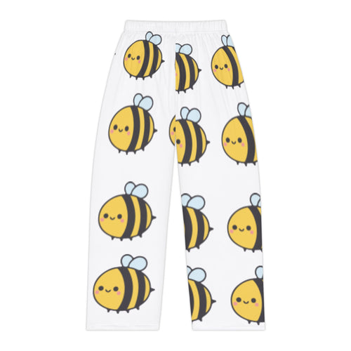 Cute Kawaii Bee Pajama Pants — Women's All-Over-Print Sleep Lounge Pants