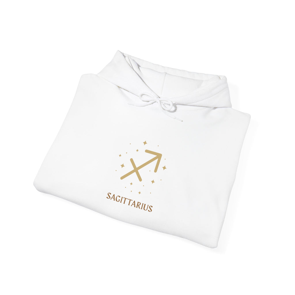 Sagittarius Constellation Hoodie — Minimal Gold Zodiac Sweatshirt