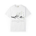 T-Shirt — "Be Gentle With Your Becoming" Tree Branch Cat Quote Tee