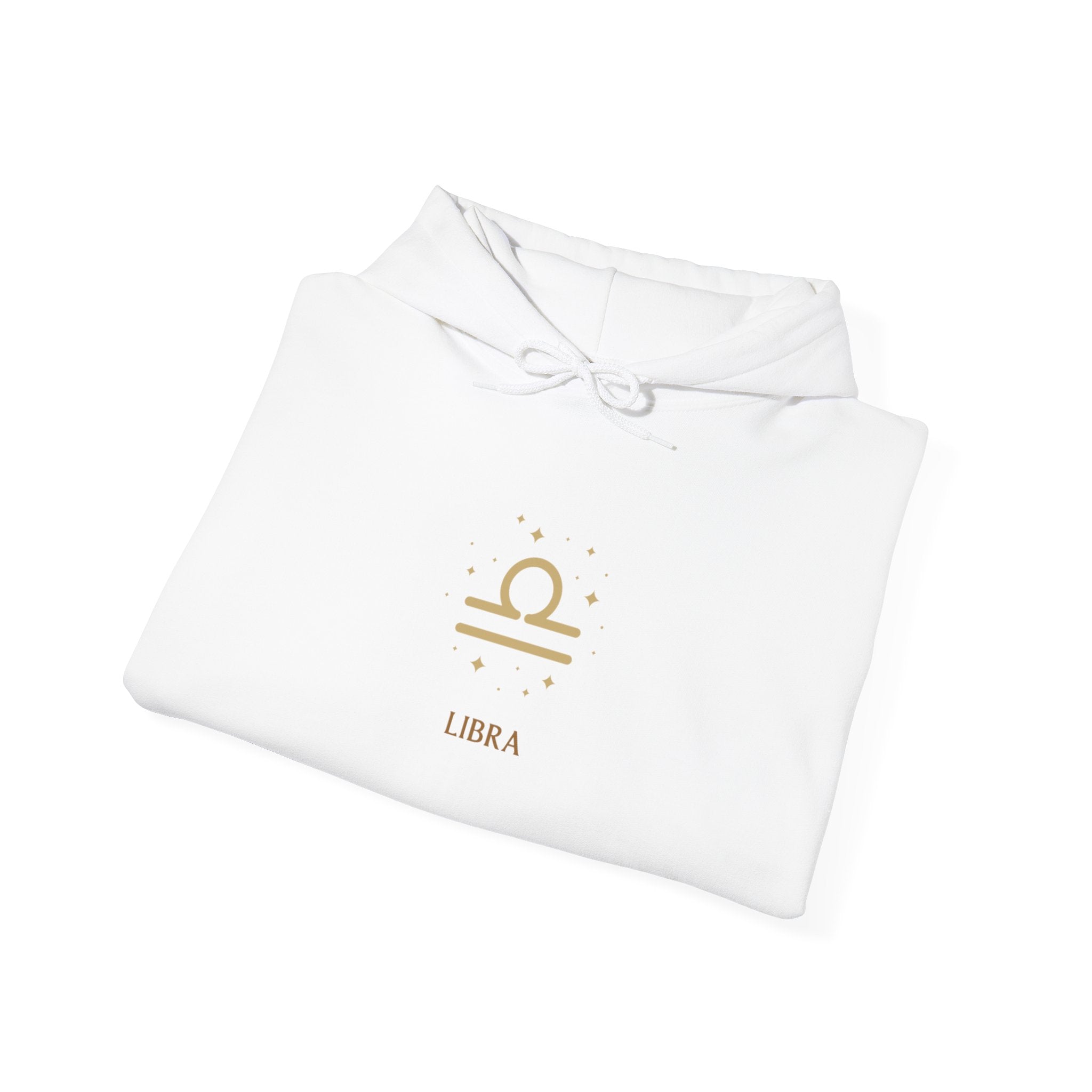 Libra Zodiac Hoodie — Minimal Gold Astrology Sweatshirt