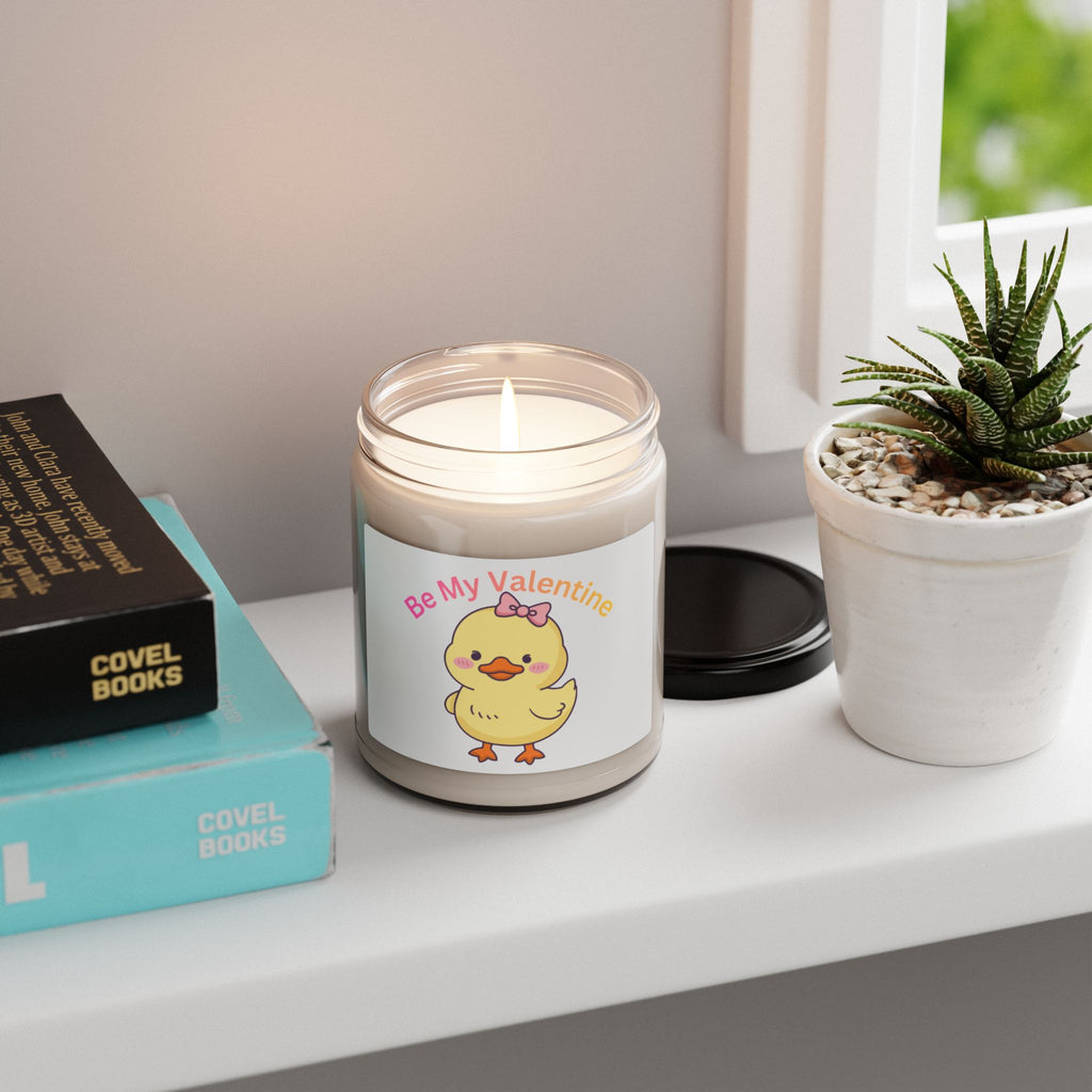 Valentine Duck Soy Candle — 'Be My Valentine' 9oz Scented Candle