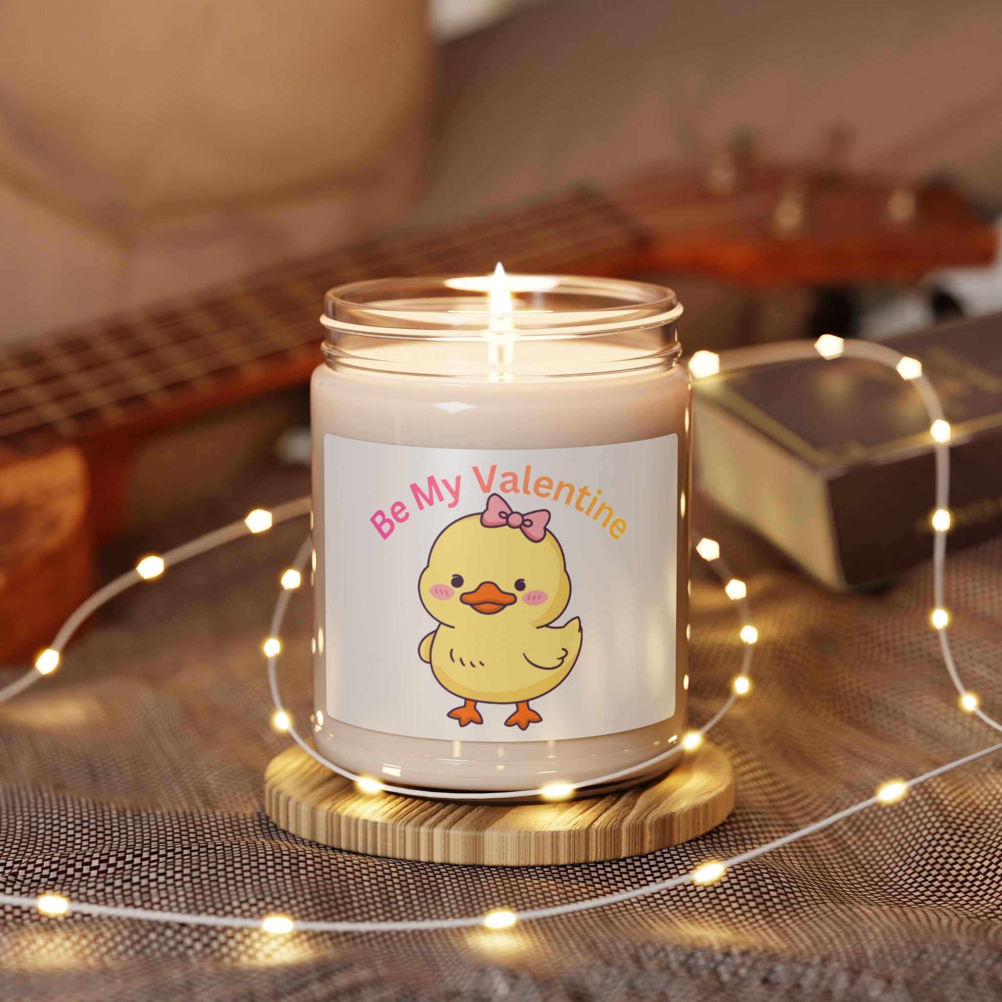 Valentine Duck Soy Candle — 'Be My Valentine' 9oz Scented Candle