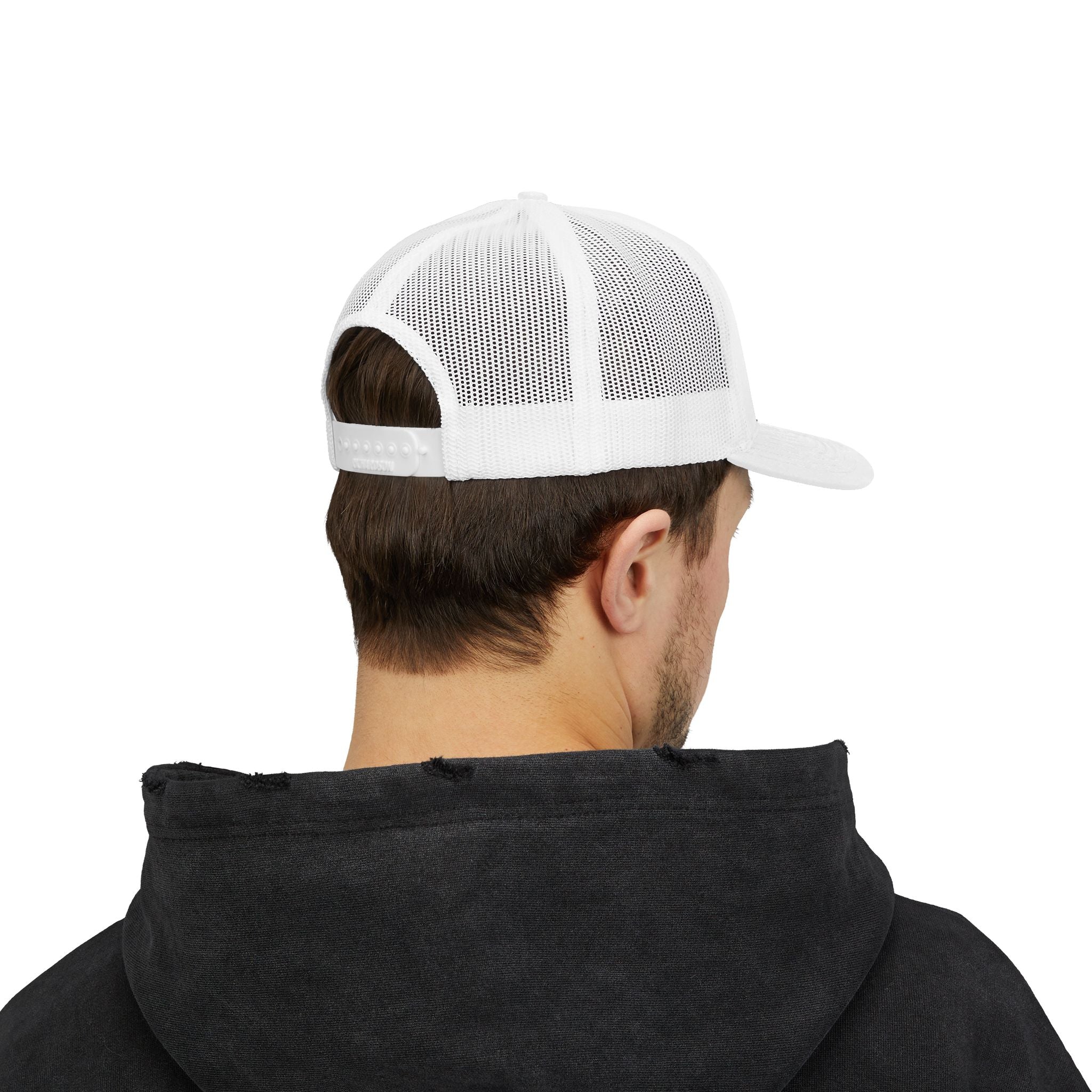 Embroidered Monkey Trucker Cap — 'Careful Be Kind' Snapback