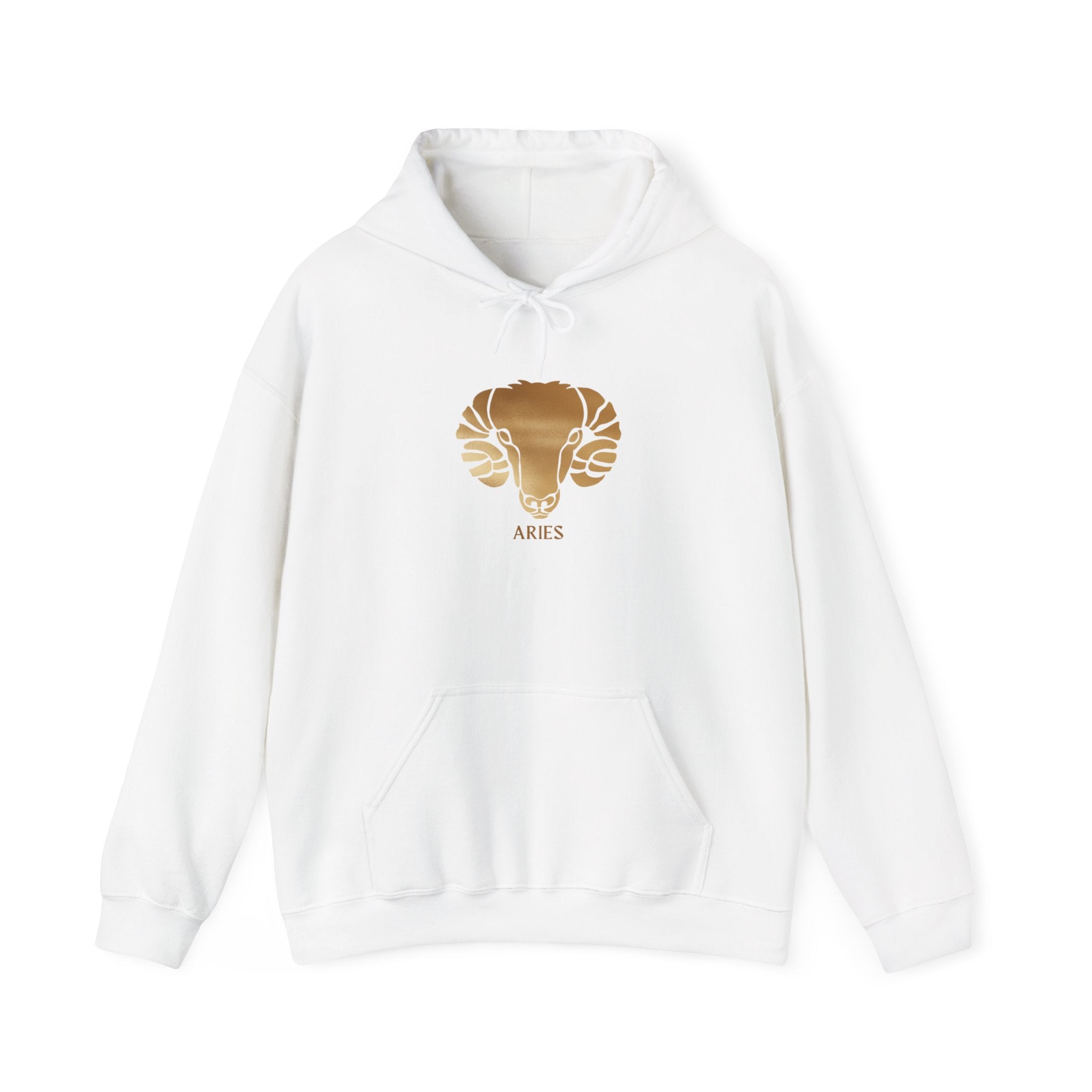 Aries Gold Ram Hoodie — Astrological Zodiac Sweatshirt