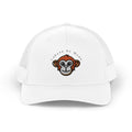Embroidered Monkey Trucker Cap — 'Careful Be Kind' Snapback