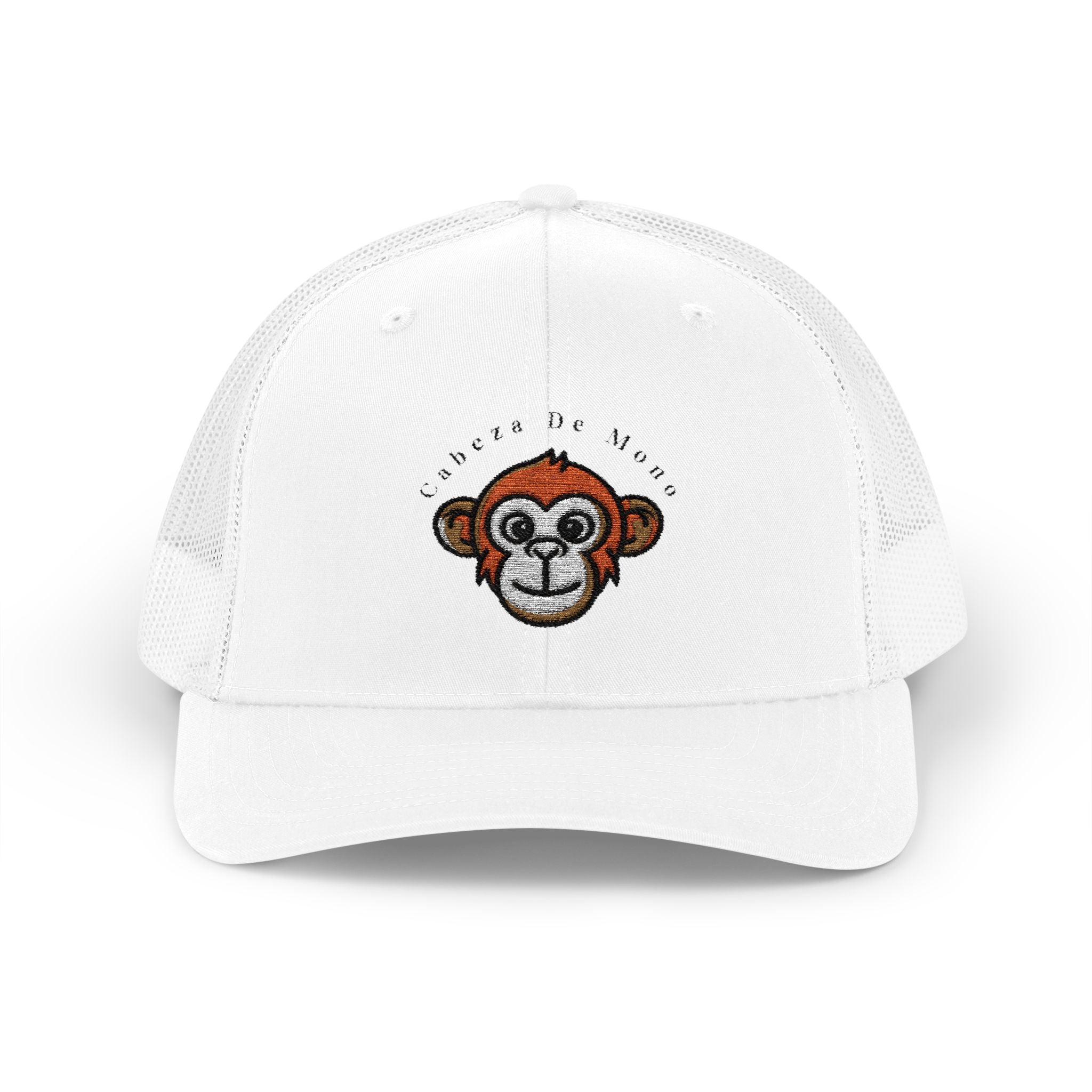 Embroidered Monkey Trucker Cap — 'Careful Be Kind' Snapback