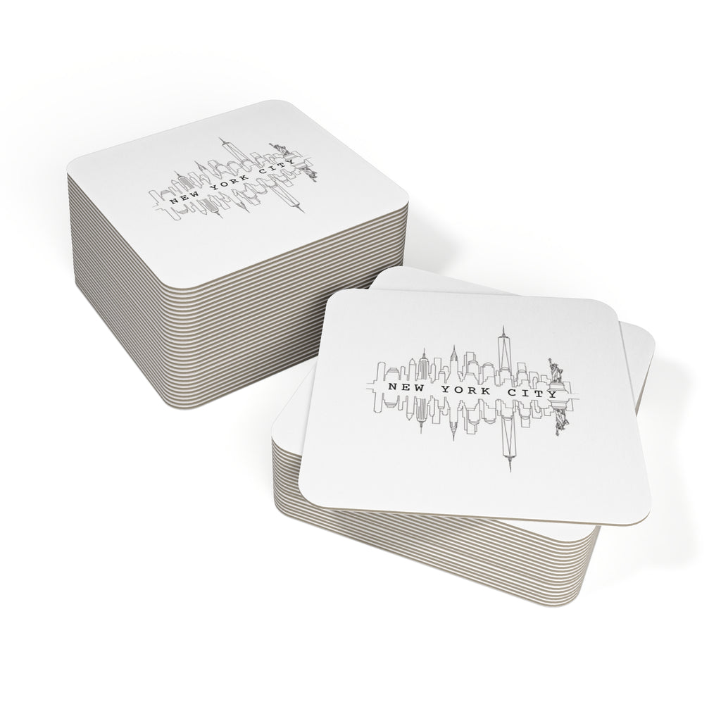 New York City Skyline Coasters - Pack of 50/100