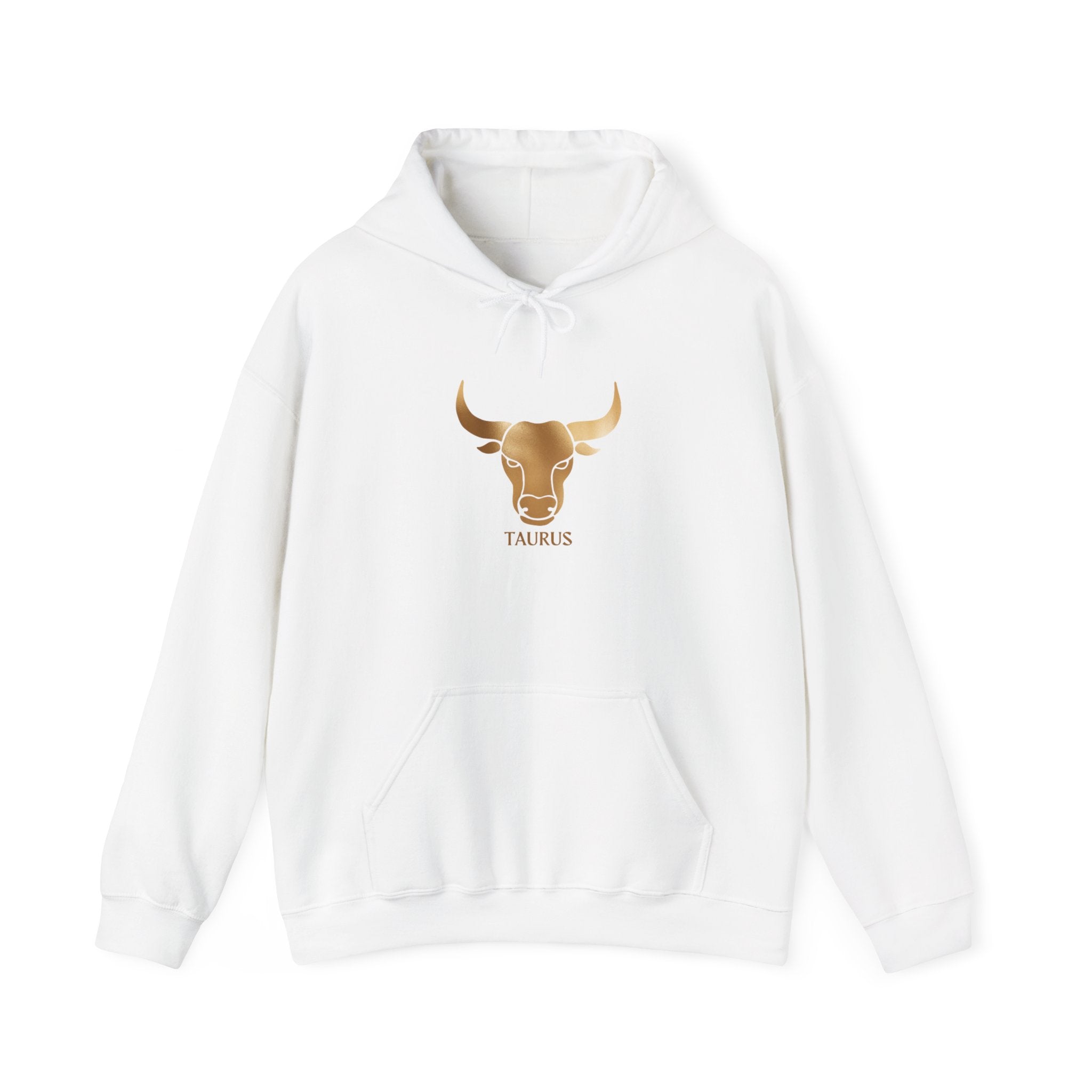 Taurus Bull Zodiac Hoodie – Gold Taurus Astrology Sweatshirt