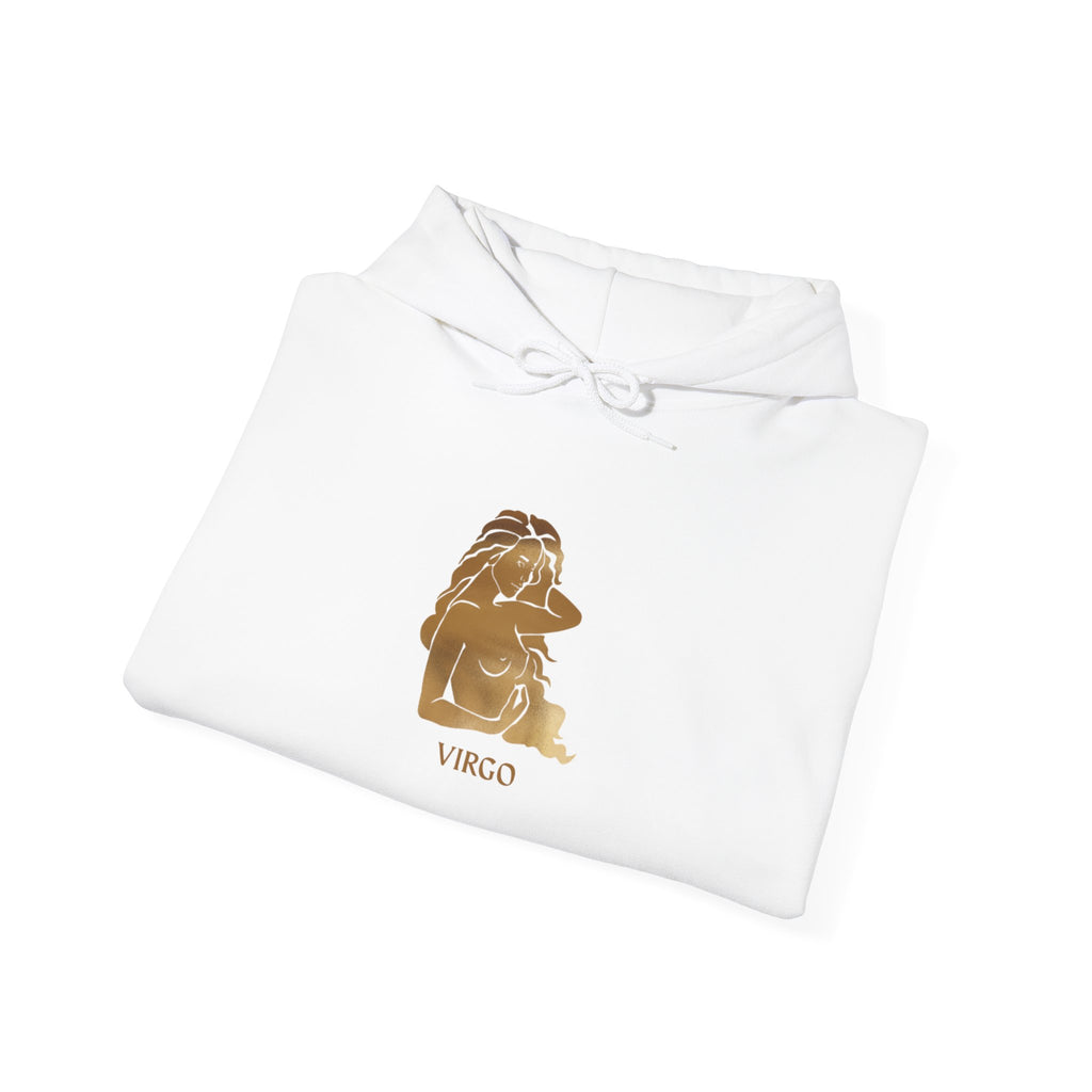 Virgo Zodiac Hoodie – Minimal Gold Virgo Constellation Sweatshirt