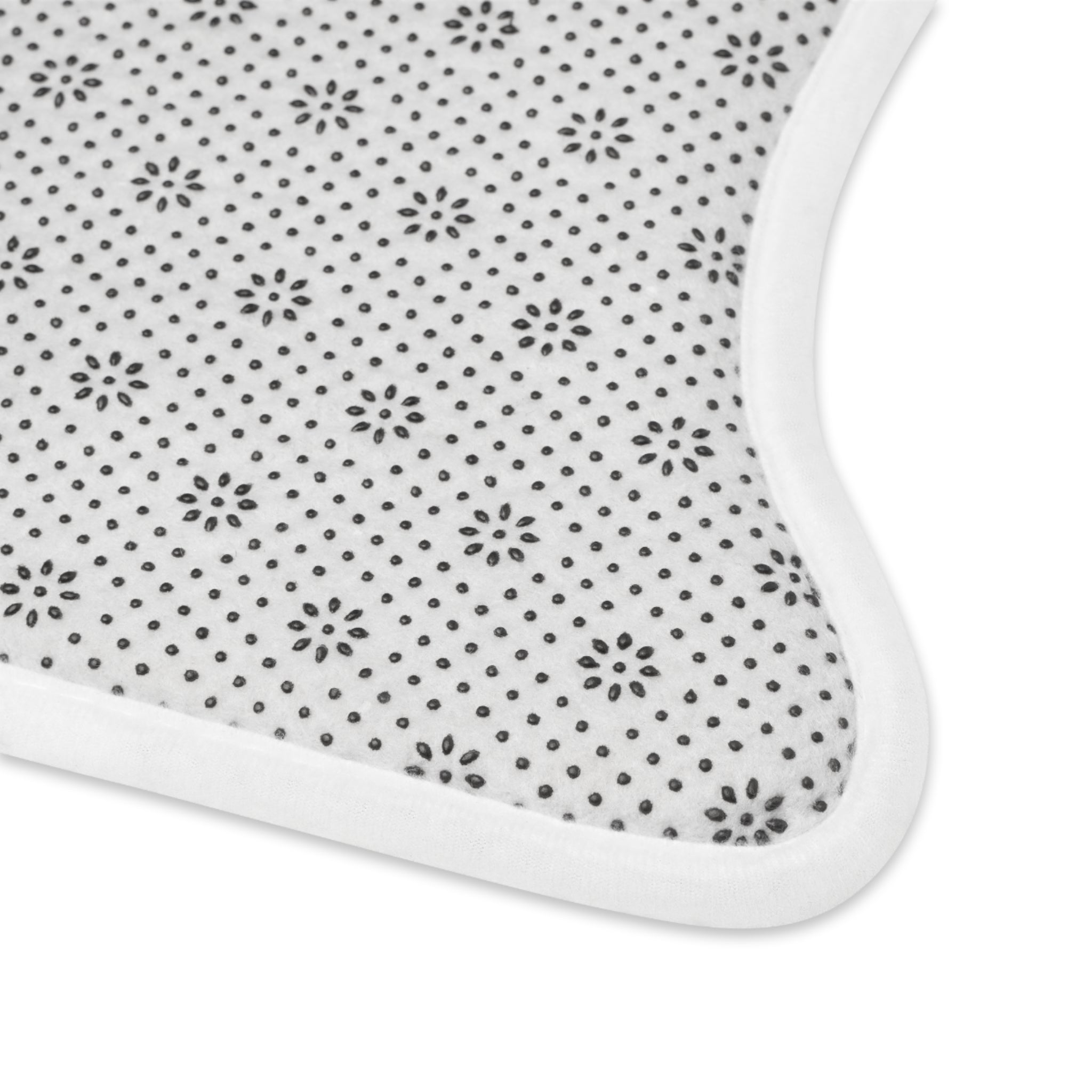Pet Feeding Mat — Blue Paw & Heart Non‑Slip Bowl Placemat