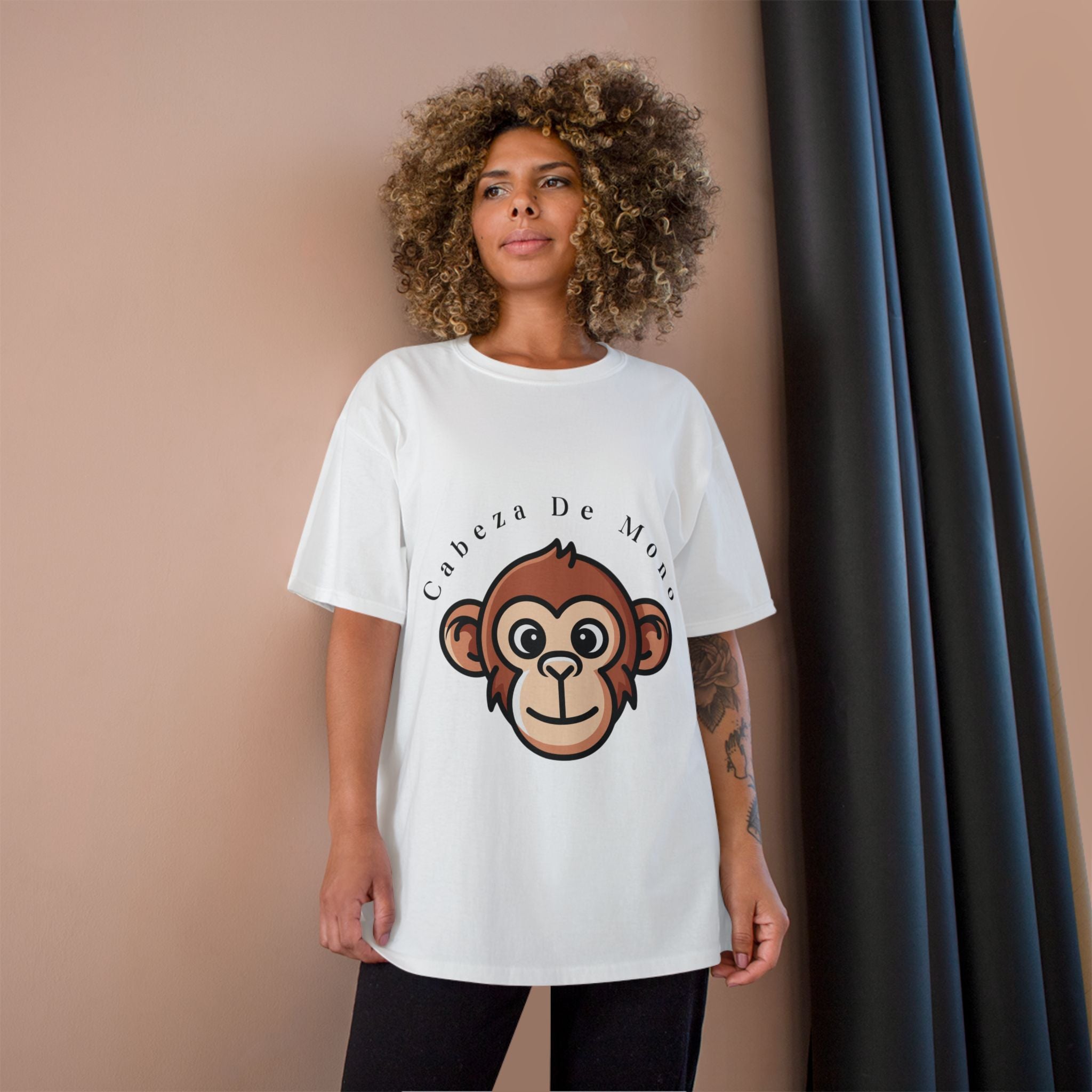 Monkey Face T-Shirt — "Cabeza De Mono" Cute Graphic Tee