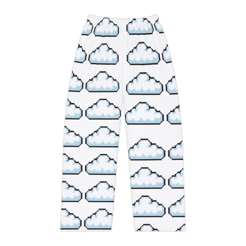 Cloud Pixel Print Pajama Pants — Women's Cozy Lounge Sleepwear