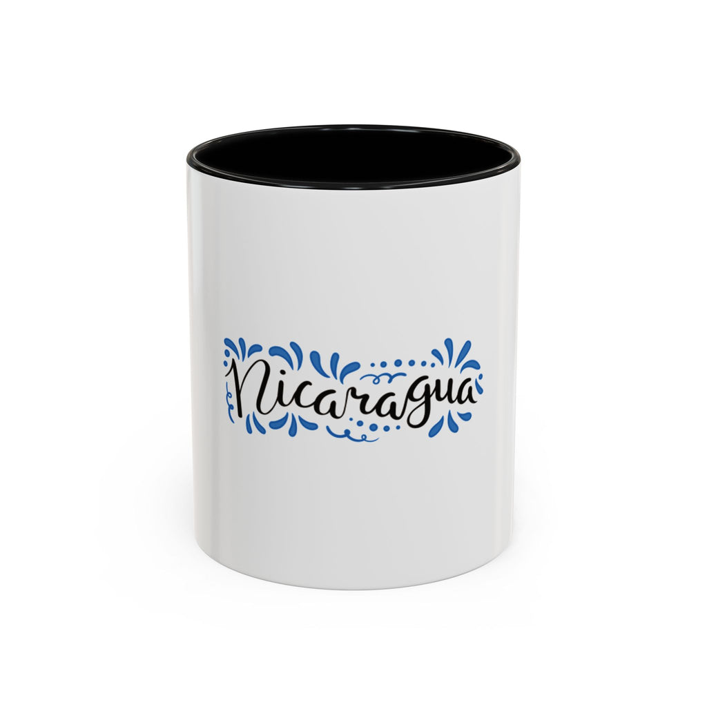 Nicaragua Decorative Accent Coffee Mug – Blue Hand-Lettered Travel Souvenir (11/15oz)