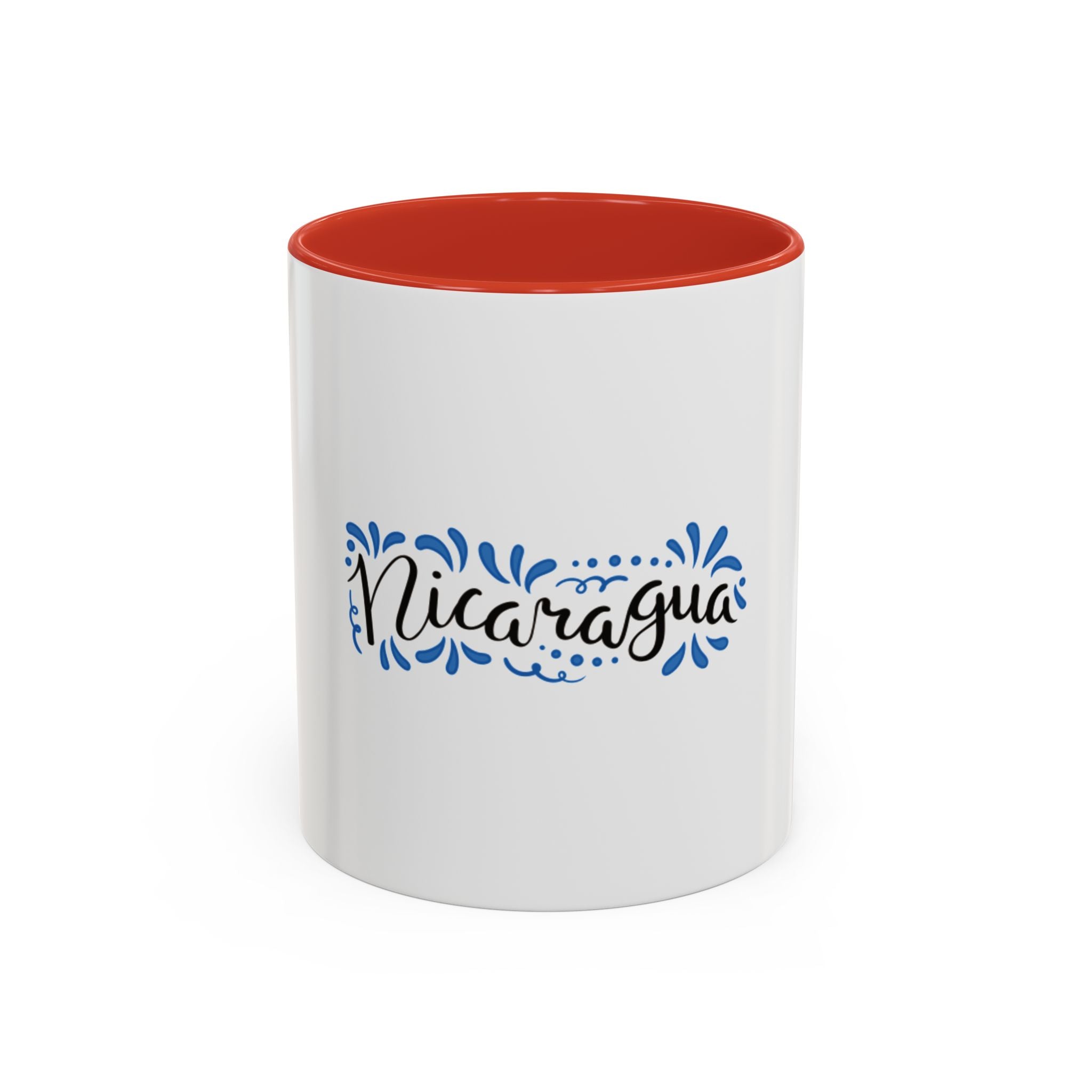 Nicaragua Decorative Accent Coffee Mug – Blue Hand-Lettered Travel Souvenir (11/15oz)