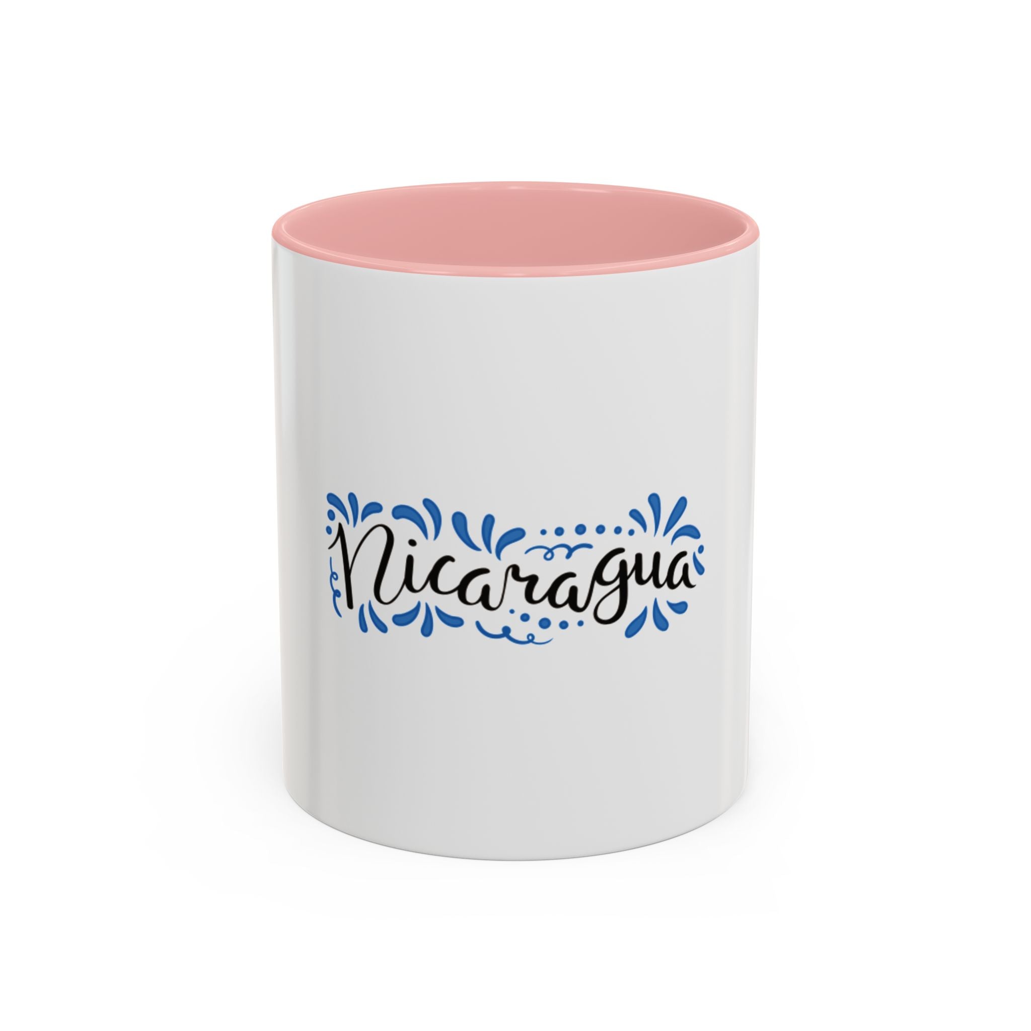Nicaragua Decorative Accent Coffee Mug – Blue Hand-Lettered Travel Souvenir (11/15oz)
