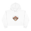 Cute Monkey Face Crop Hoodie – "Sociável de Macaco" Graphic