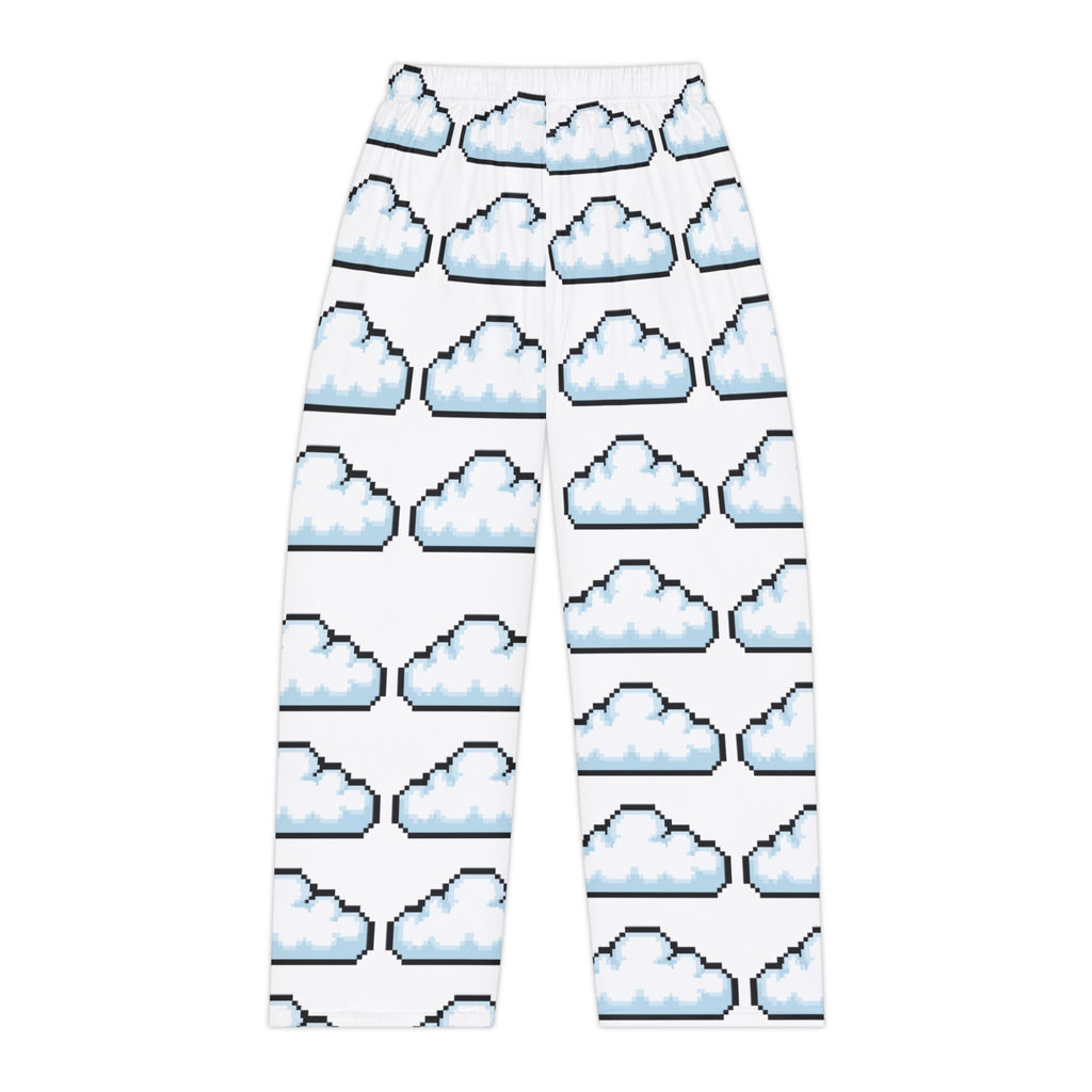 Cloud Pixel Print Pajama Pants — Women's Cozy Lounge Sleepwear
