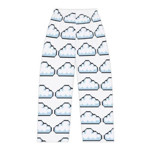 Cloud Pixel Print Pajama Pants — Women's Cozy Lounge Sleepwear