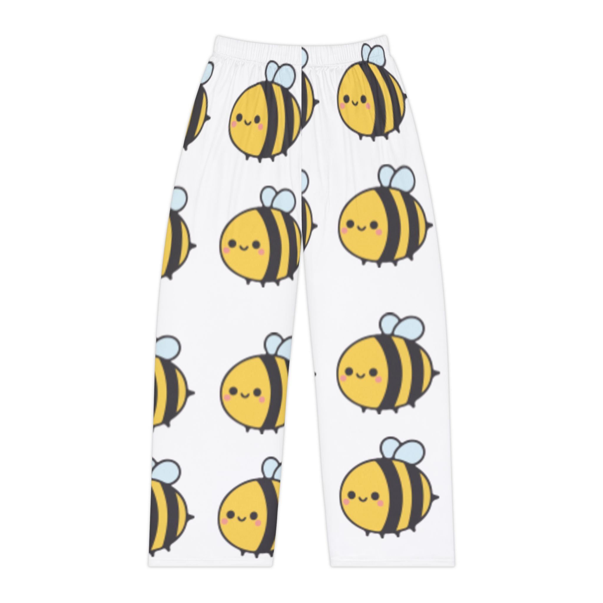 Cute Kawaii Bee Pajama Pants — Women's All-Over-Print Sleep Lounge Pants