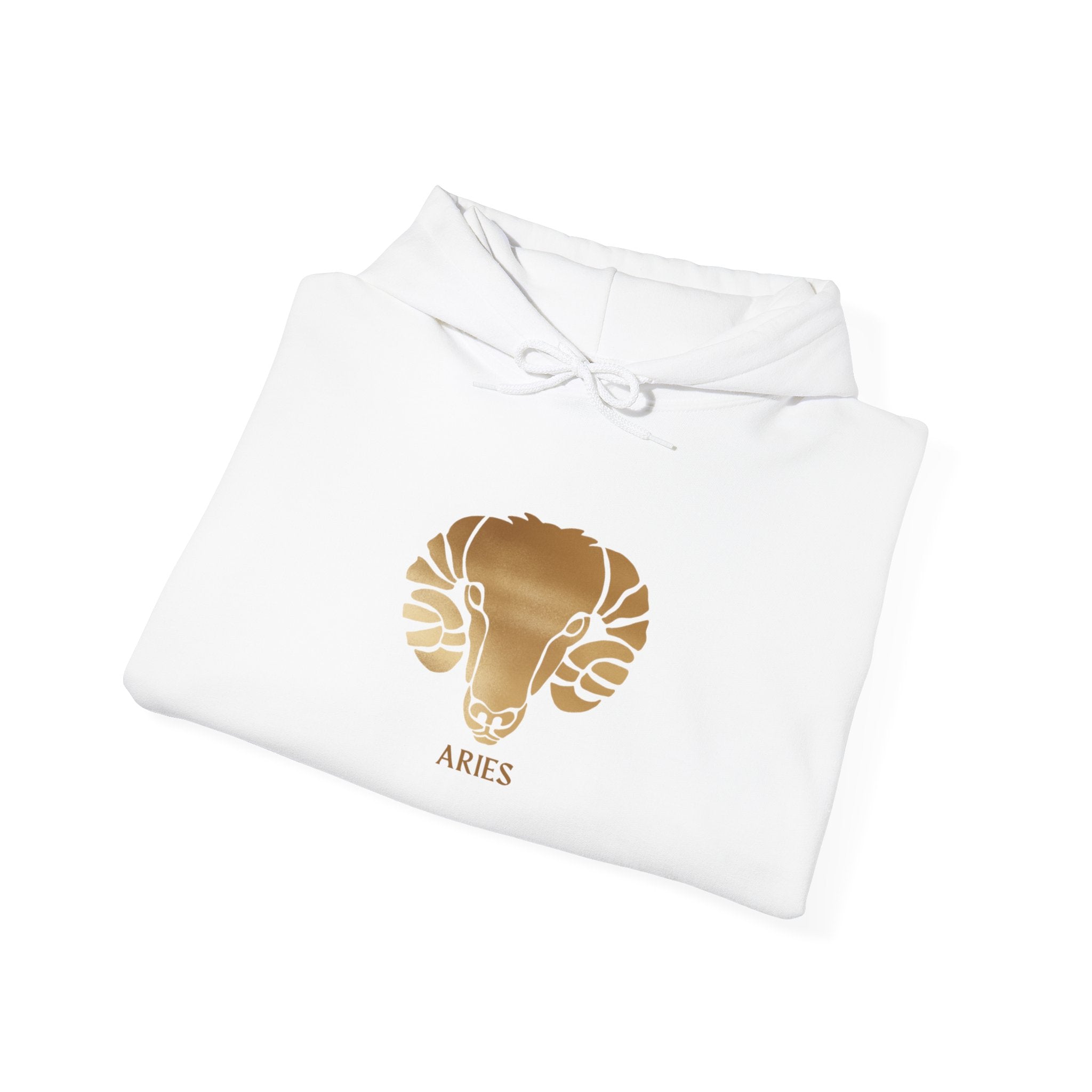 Aries Gold Ram Hoodie — Astrological Zodiac Sweatshirt
